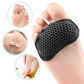 Almofadas de silicone para antepé, almofada de sapato em gel de favo de mel para mulheres, palmilhas de salto, alívio da dor nos pés, almofadas para cuidados com bolhas