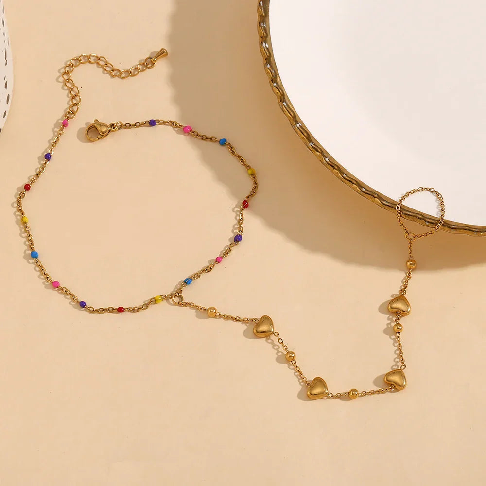 Pulseira Plus Coração Dourado Burnetts
