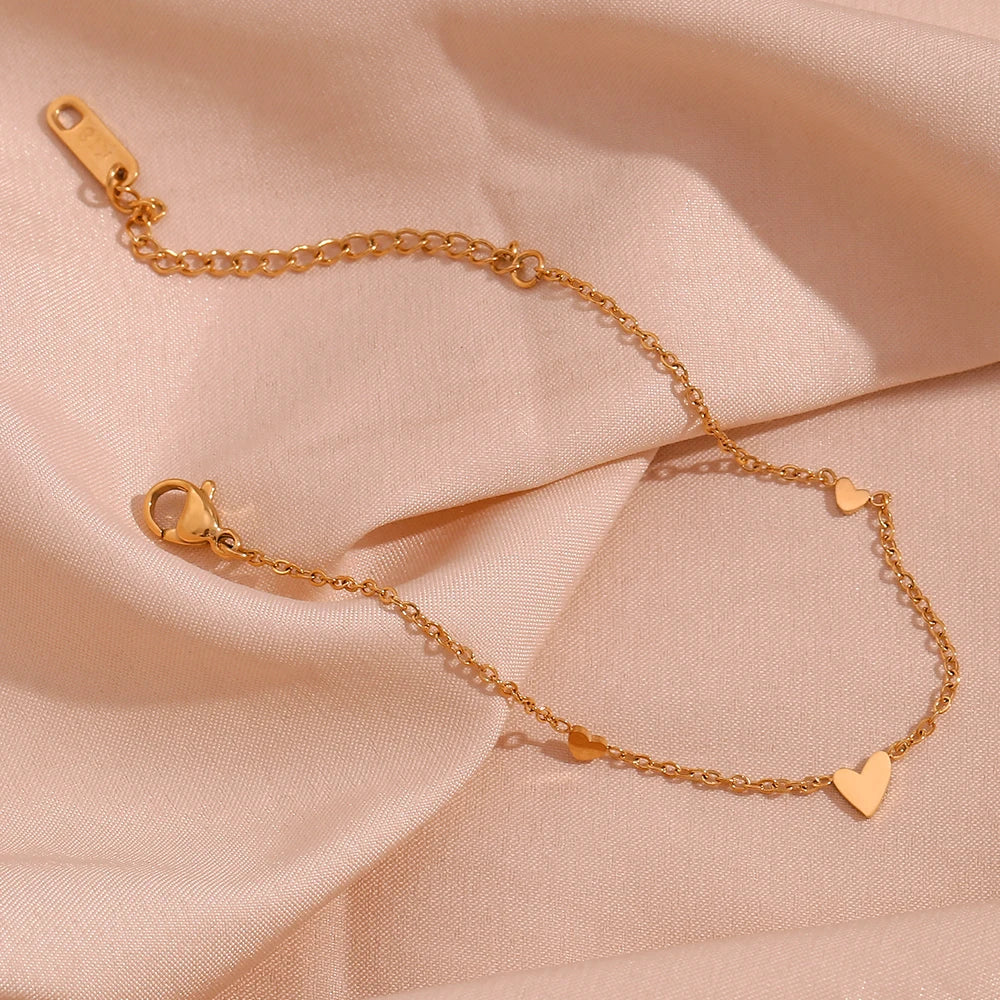 Pulseira Coração Dourada Burnetts