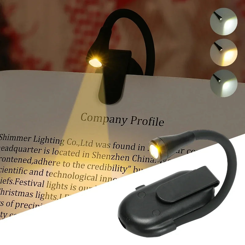 Mini led proteção para os olhos luz noturna de leitura ajustável clip-on lâmpada de mesa recarregável lâmpada de mesa de estudo para livro de viagem quarto