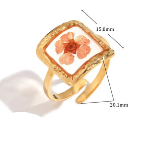 Anel Flor Vintage Oval com Zircônia e Ouro 18K