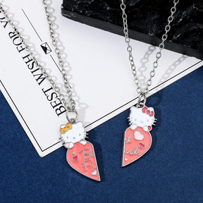 Sanrio Hello Kitty pendant necklace cute girl collarbone chain best friend pendant necklace Sweet Pendant Necklace