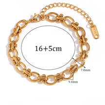 Pulseira Flor Oval Banhada a Ouro 18K Burnetts Joias