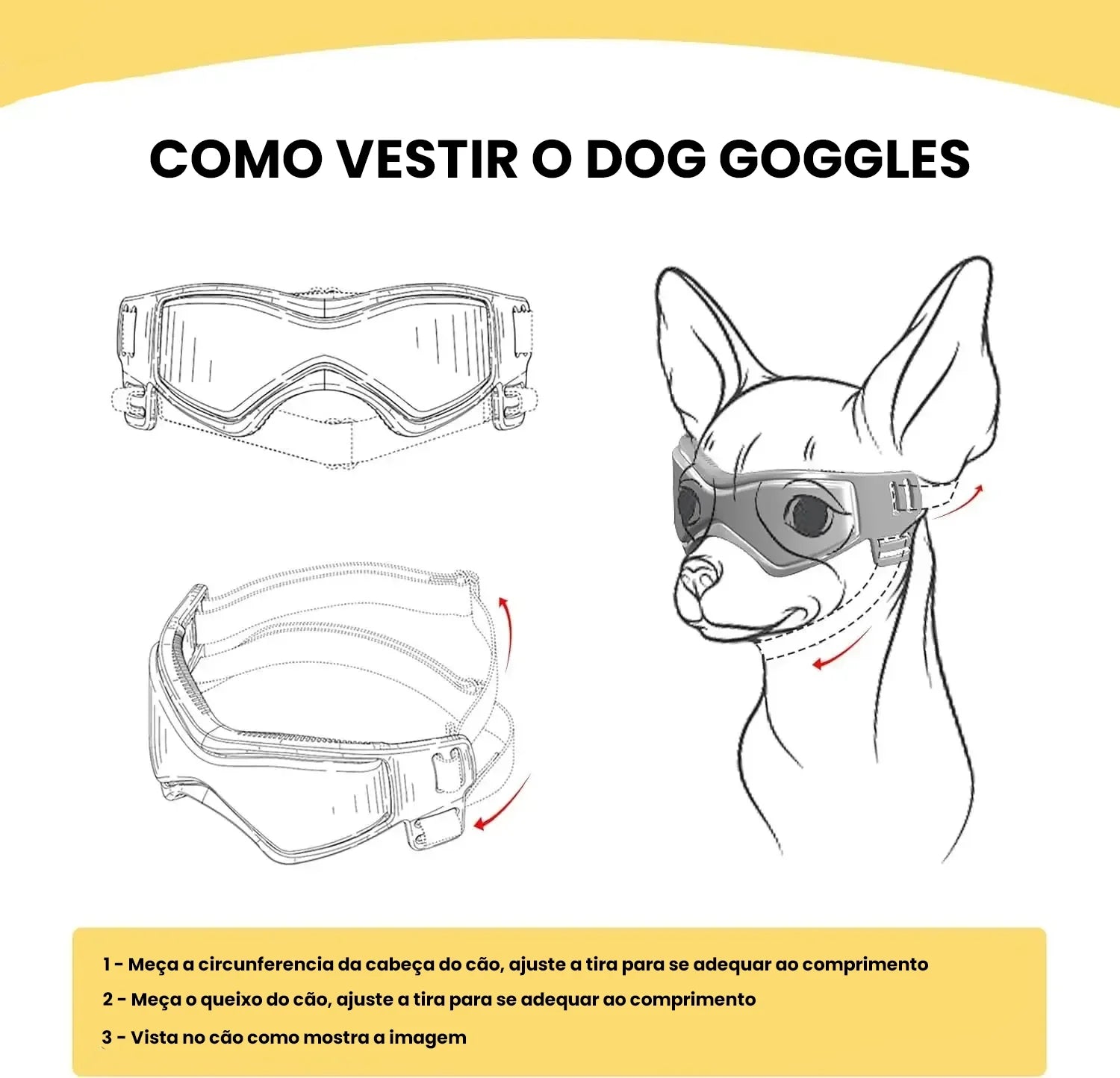 Óculos Dog Goggles™  |Para Cachorro
