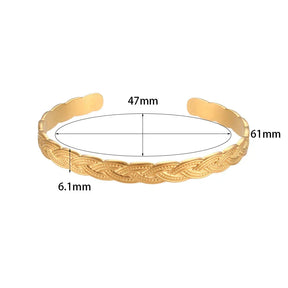 Pulseira Coração Trançado Banhada a Ouro Burnetts