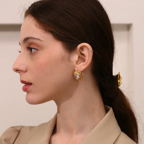 Brincos Elegantes de Gota com Zircônia
