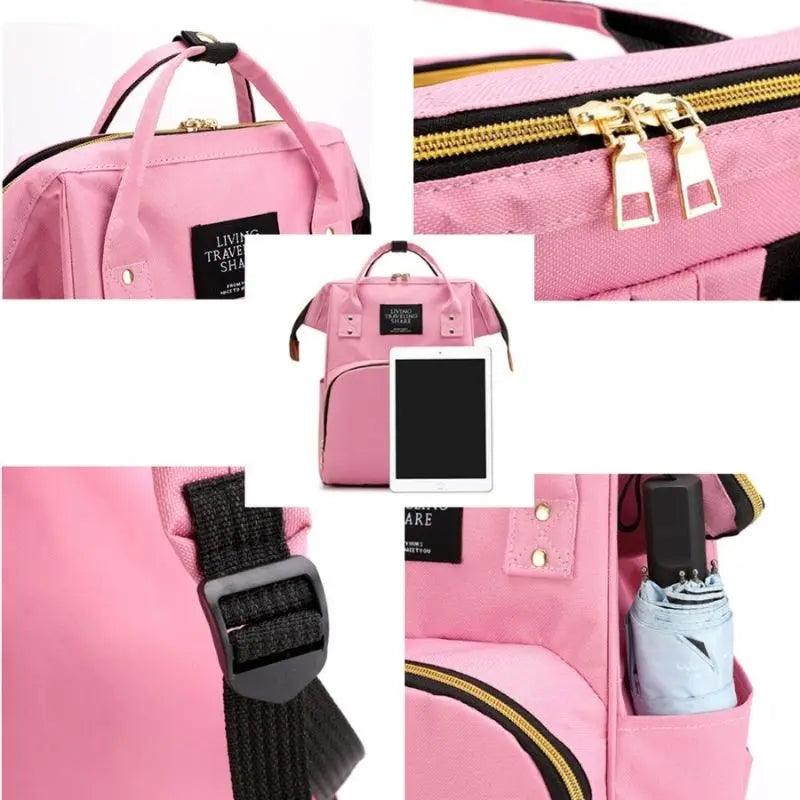 Mochila Maternidade Bolsa Mamãe Bebê Multifunção 40x23 CM