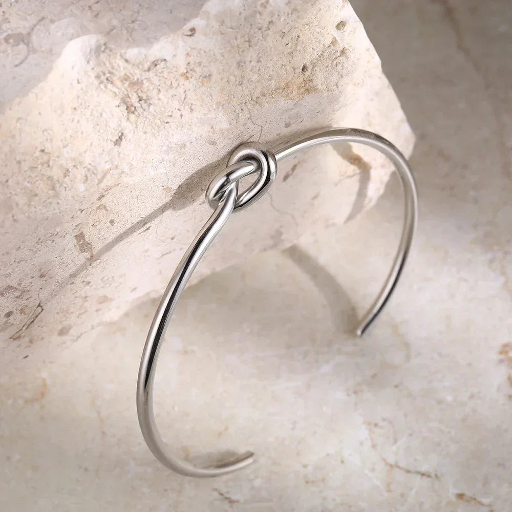 Pulseira Twist de Aço Inoxidável Burnetts Joias