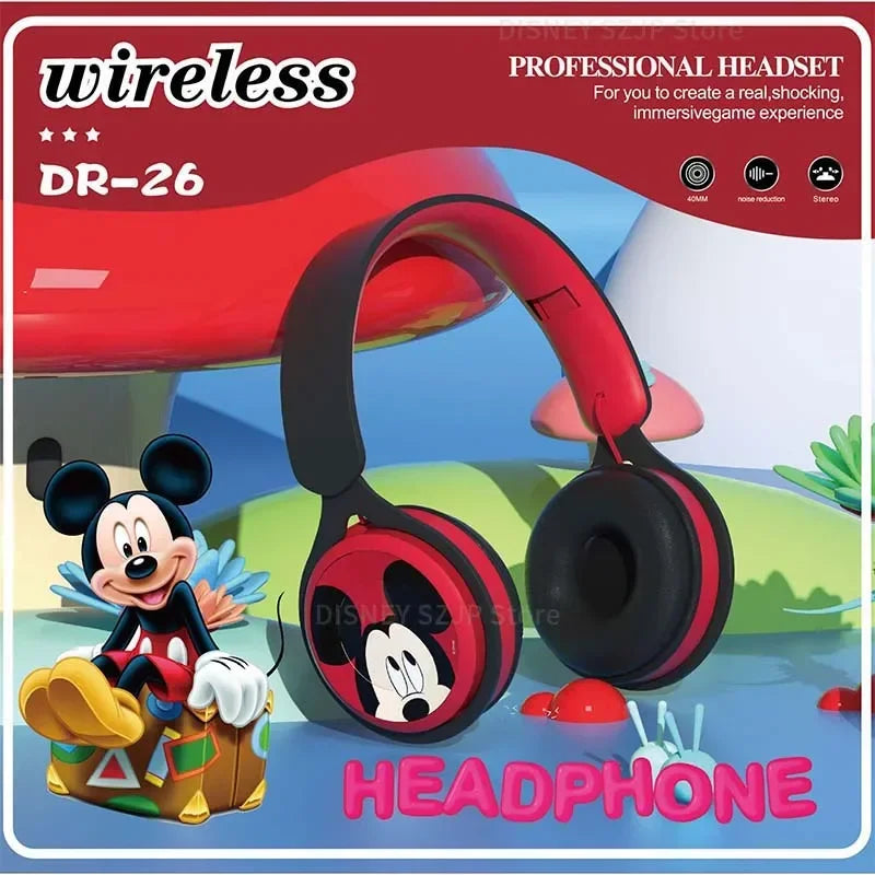 Fone Disney marvel y08 sem fio bluetooth fones de ouvido dobrável alta fidelidade surround som portátil para crianças anime dos desenhos animados kids