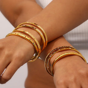 Pulseira Estrela e Lua Banhada a Ouro 18K AustinGold