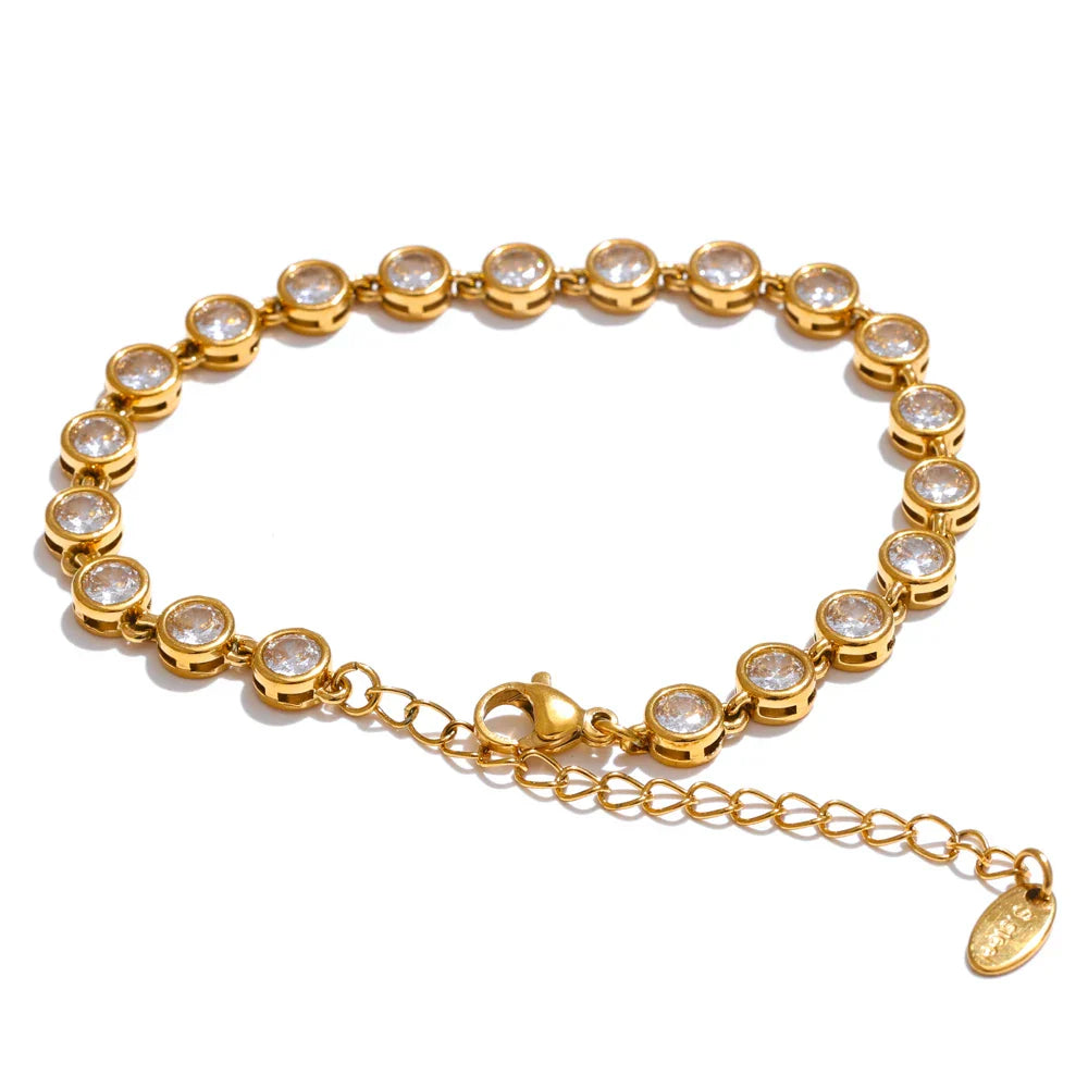 Colar e Pulseira Luxo Zircônia Colorida Burnetts