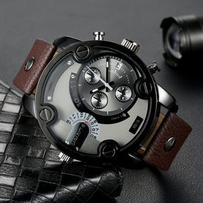 Relógio Masculino DZ Sport Fashion 6819B - Mecânico com Mostrador Grande