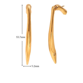 Brincos Elegantes com Design de Salto Alto