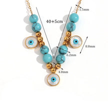 Colar Elegante com Pérolas e Turquesa