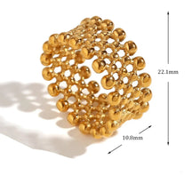 Anel Banhado a Ouro 18K com Design Elegante