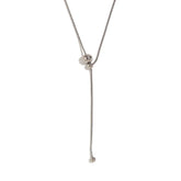 Colar Elegante Y-Shaped com Zircônia Banhado a Ouro 18K