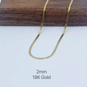 Colar Unissex de Aço Inoxidável banhado ouro 18k Dourado - Estilo Minimalista