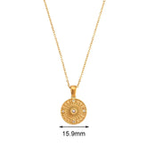 Colar Moeda Minimalista Banhado a Ouro
