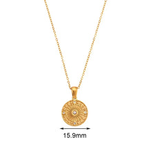 Colar Moeda Minimalista Banhado a Ouro