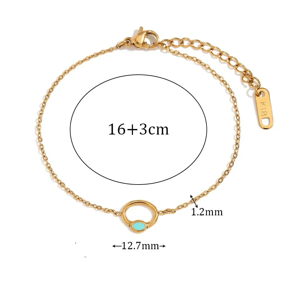 Pulseira Encanto Flor Esmaltada Burnetts Joias