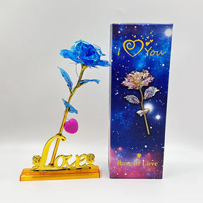 Rosa Galáxia Banhada a Ouro