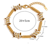 Pulseira Espiral Luxuosa com Zircônias