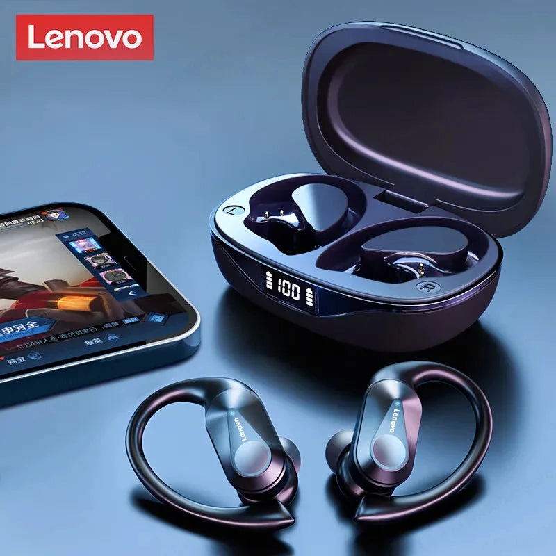 Fone lenovo lp75 tws sem fio bluetooth v5.3 fones de ouvido estéreo alta fidelidade redução ruído à prova dwaterproof água esportes