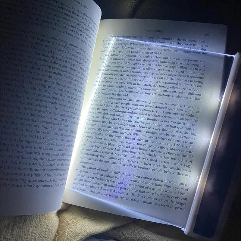 Luz de Livro LED Para Estudos e Leitura Noturna