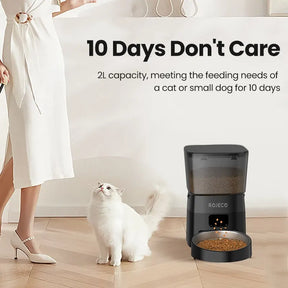 Alimentador automático para animais de estimação, versão automática, dispensador de comida para gato, acessórios, controle inteligente, alimentador para animais de estimação, cães, gatos
