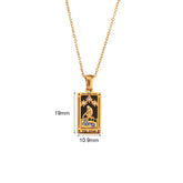 Colares Tarot de Aço Inoxidável com Zircônia