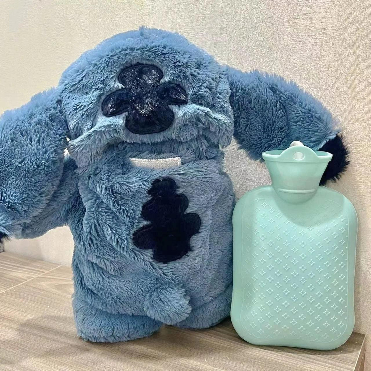 Stitch de Pelúcia Anti Cólica - Bolsa de Água Quente