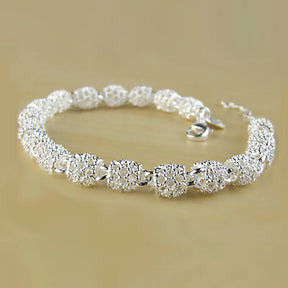 Pulseira Geométrica de Prata Esterlina 925 para Mulheres