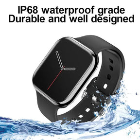 Novo relógio inteligente 9 nfc bt chamada freqüência cardíaca esporte fitness tela amoled à prova dwireless água carregamento sem fio