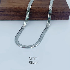 Colar Unissex de Aço Inoxidável banhado ouro 18k Dourado - Estilo Minimalista