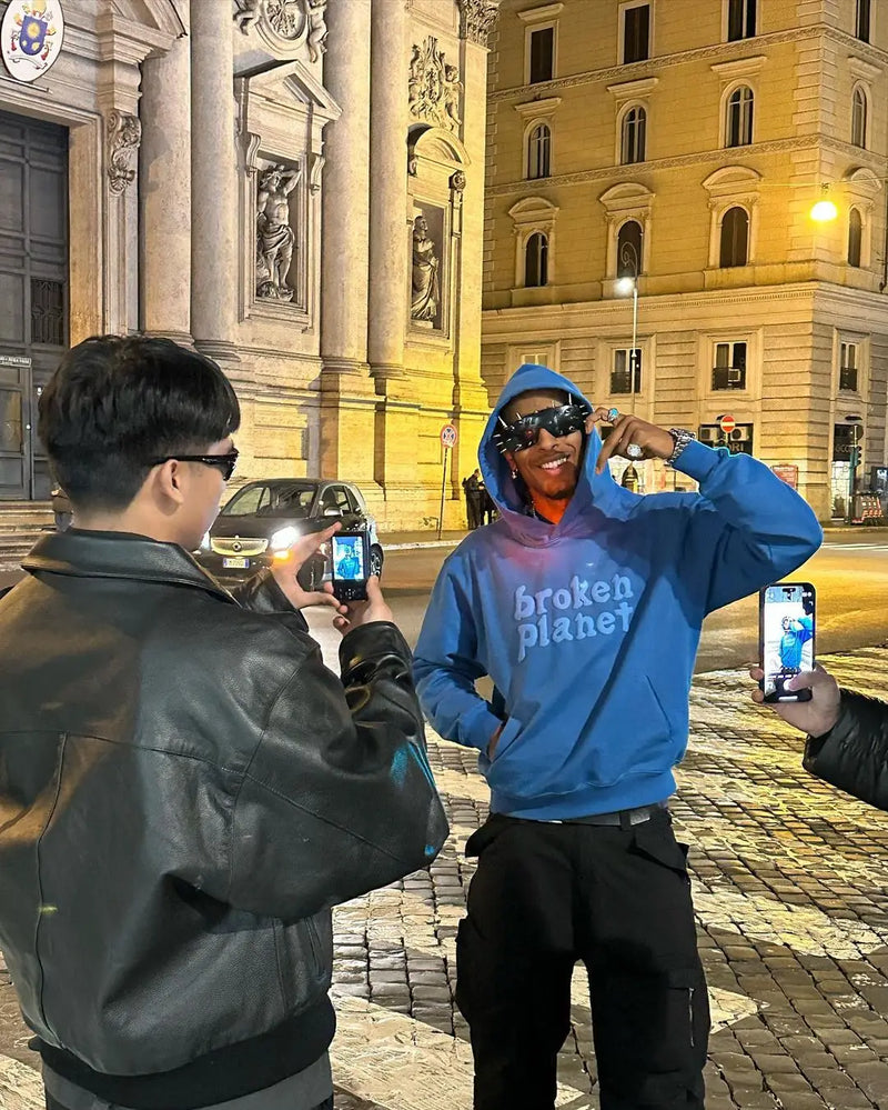 Moletom Y2k carta impressão azul hoodies casais 3d topos moletom streetwear agasalho roupa oversized hoodie