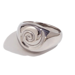 Anel Vortex Elegante Banhado a Ouro 18K