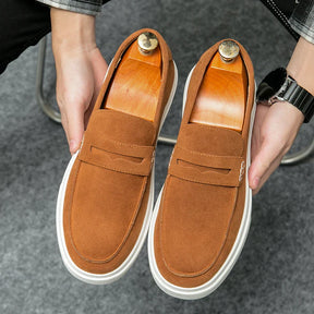 Sapato de Couro Casual Masculino