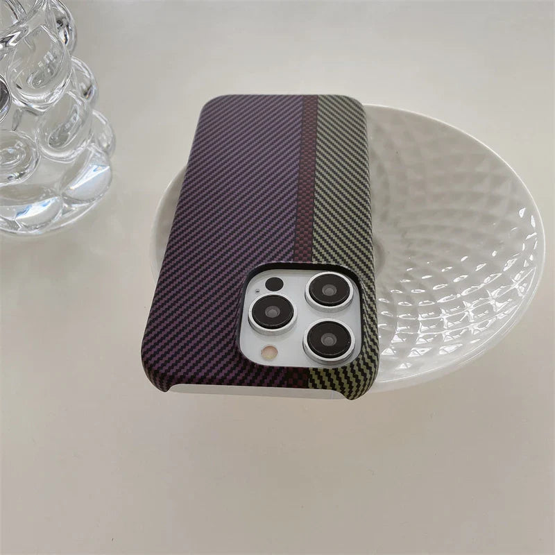 Capinha Para Iphone de Luxo em Fibra de Carbono