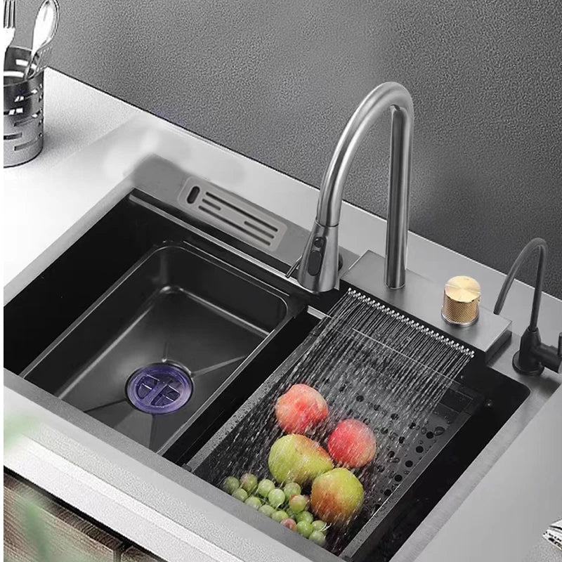 Cuba Aço Inox Escovado - Pia Gourmet Completo