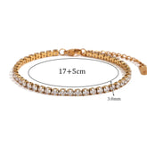 Pulseira de Zircão Banhada a Ouro 18K Burnetts