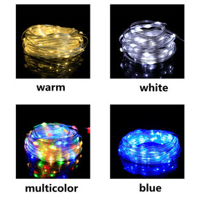PISCA PISCA EM LED DE ENERGIA 
SOLAR PARA JARDIM - Luz solar ao ar livre à prova dwaterproof água jardim guirlanda de fadas natal casamento rua cerca decoração led luzes de linha de couro solar