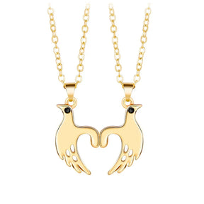 2pcs/set Pull Hook Hands Couple Necklace Pinky Swear Promise Love Hug Chain Necklace for Best Friend Couples Birthday Gifts