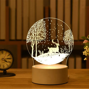 Luminária 3D Criativa Noturna