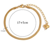 Pulseira Figaro Banhada a Ouro 18K Burnetts Joias