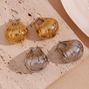 Brincos Elegância em Aço Inoxidável com Zircônia
