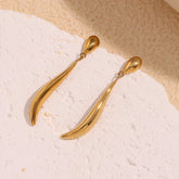 Brincos Gota de Ouro Elegante
