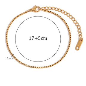 Pulseira Figaro Banhada a Ouro 18K Burnetts Joias