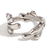 Anel Ocean+ Spray Banhado a Ouro 18K Ajustável