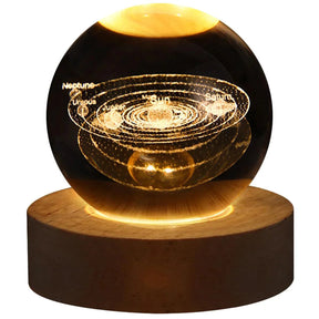 Luminária LED USB com Bola de Cristal Galáxia