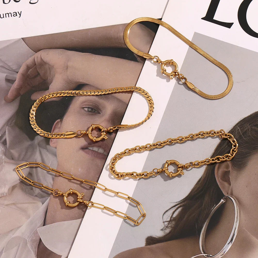 Pulseira Burnetts Joias Banhada a Ouro 18K